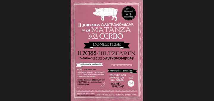 Imagen II  JORNADAS  DE LA MATANZA DEL CERDO