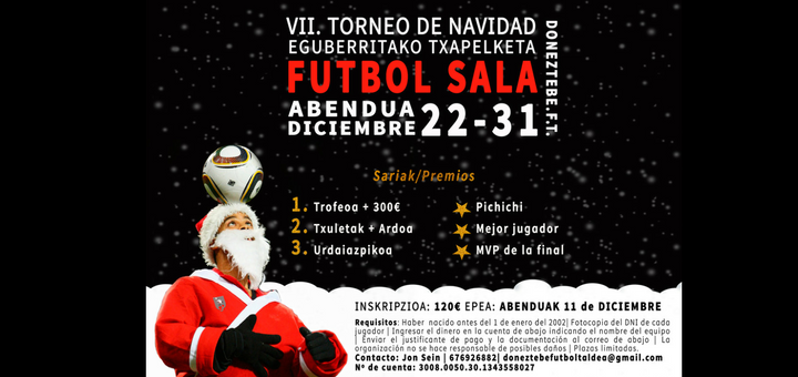 Imagen TORNEO DE FUTBITO DE NAVIDAD