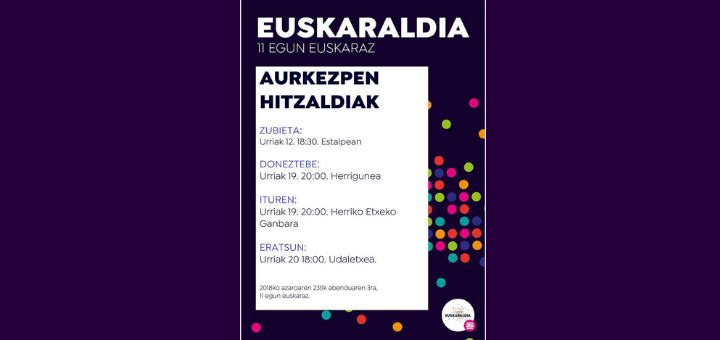 Imagen PRESENTACIÓN DEL EUSKARALDIA