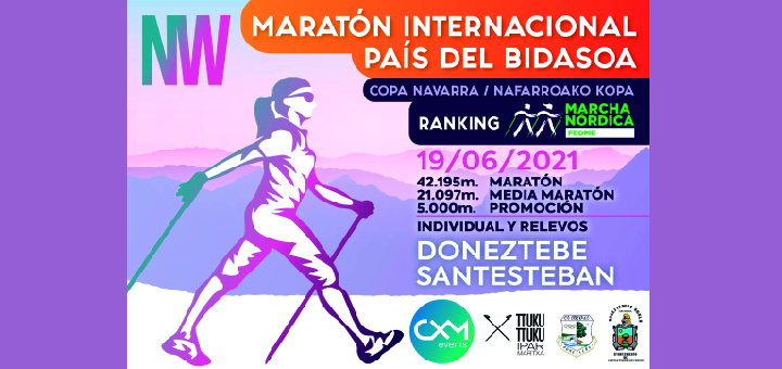 Imagen MARCHA NÓRDICA. MARATON INTERNACIONAL DEL BIDASOA